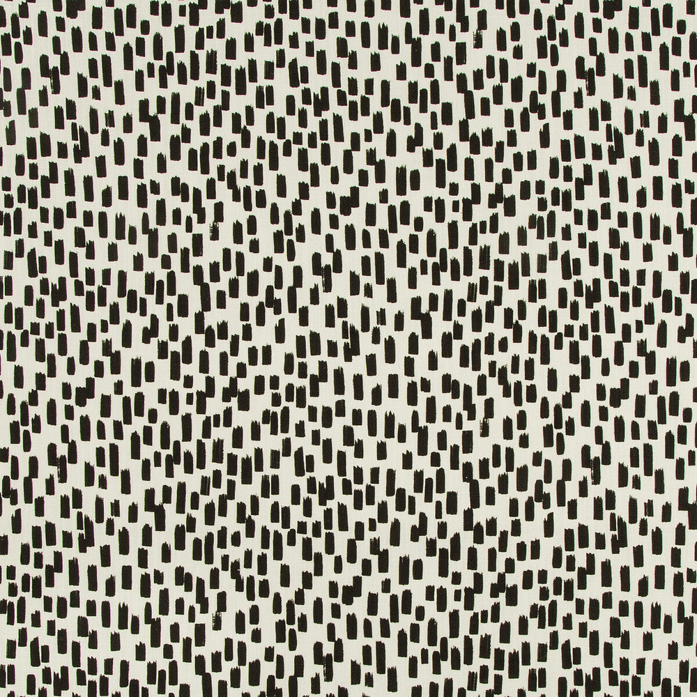 Inkstrokes Nero by Kravet Basics Designer Fabric NATE BERKUS WELL-TRAVELED COTTON - 90%;LINEN - 10% Pakistan MEDIUM Horizontal: 18 and Vertical: 13.5 54 - Swanky Fabrics -