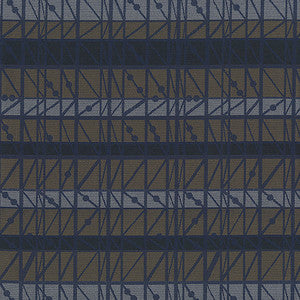 Intersect 308 Moody Blue by Crypton Designer Fabric