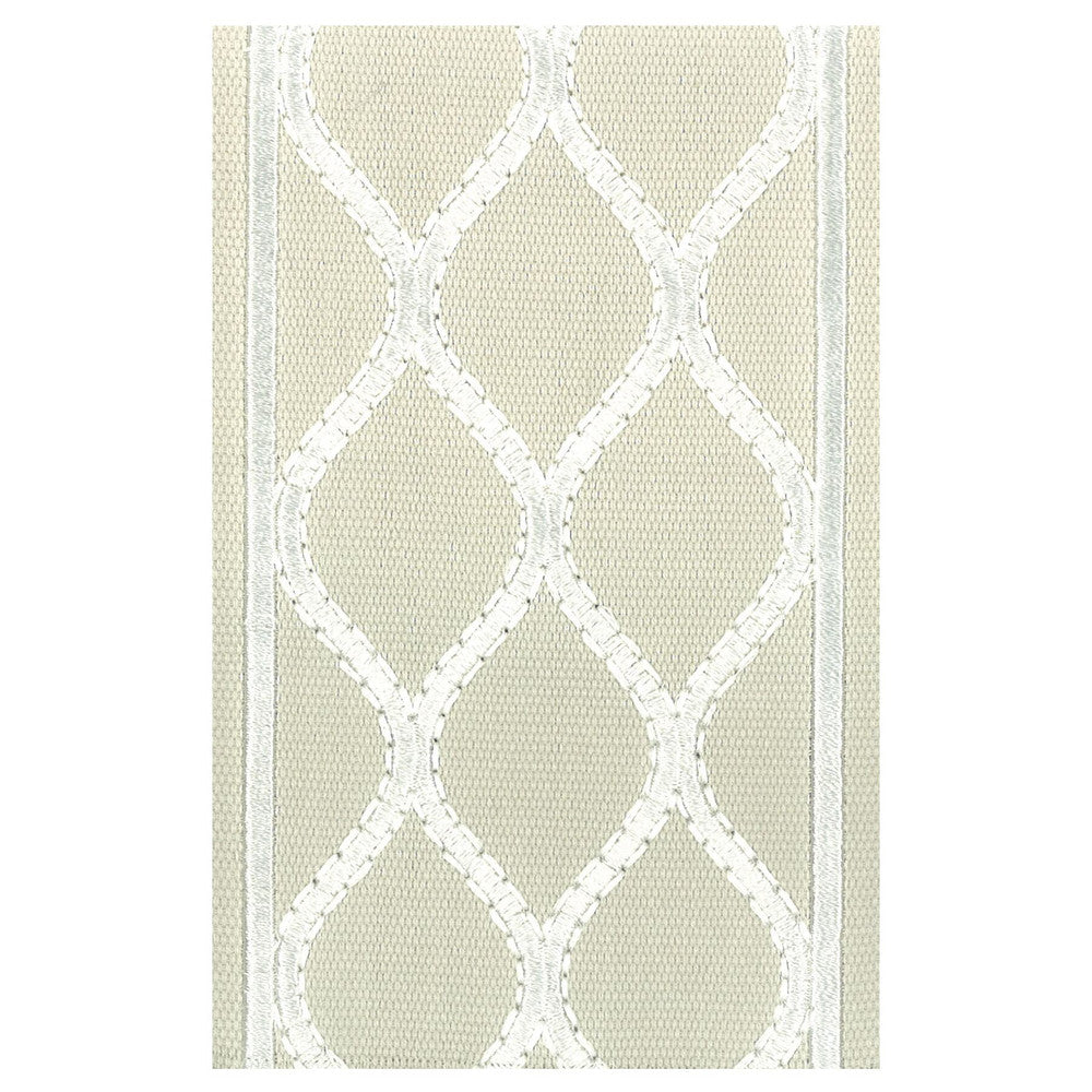 Intrigue 4 Oyster by Stout Designer Trim Illumination Trim 100% Cotton 100% SVT INDIA Horizontal: 2.5 and Vertical: 0 4 in - Swanky Fabrics -