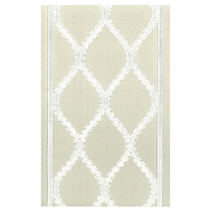 Intrigue 4 Oyster by Stout Designer Trim Illumination Trim 100% Cotton 100% SVT INDIA Horizontal: 2.5 and Vertical: 0 4 in - Swanky Fabrics -