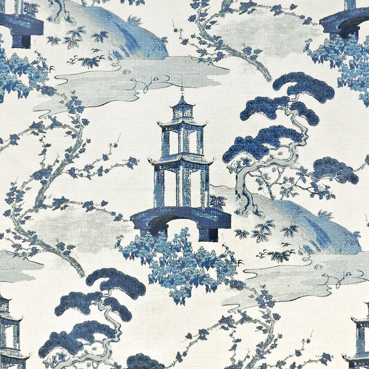 Ippsie Sapphire by Magnolia Designer Fabric - 100% Poly China 40000 Horizontal: 27 and Vertical: 27 55" - Swanky Fabrics -