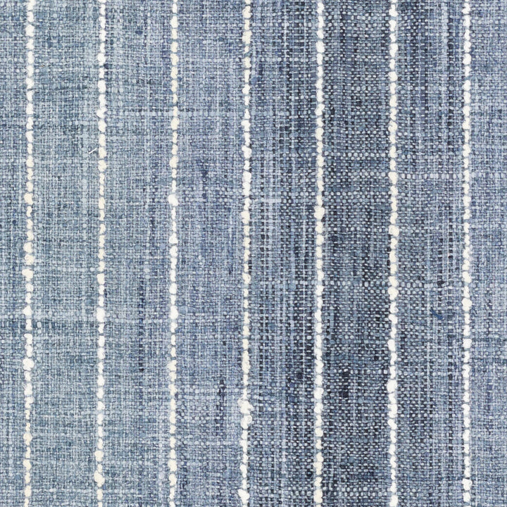 Iris 1 Denim by Stout Designer Fabric COMFORTABLE LIVING BREEZE/INDIGO 100%POL INDIA (MARTINDALE WEAR TEST (38 000 CIRCULAR RUBS)) Horizontal: 6.750 and Vertical: 0.000 54 in - Swanky Fabrics -