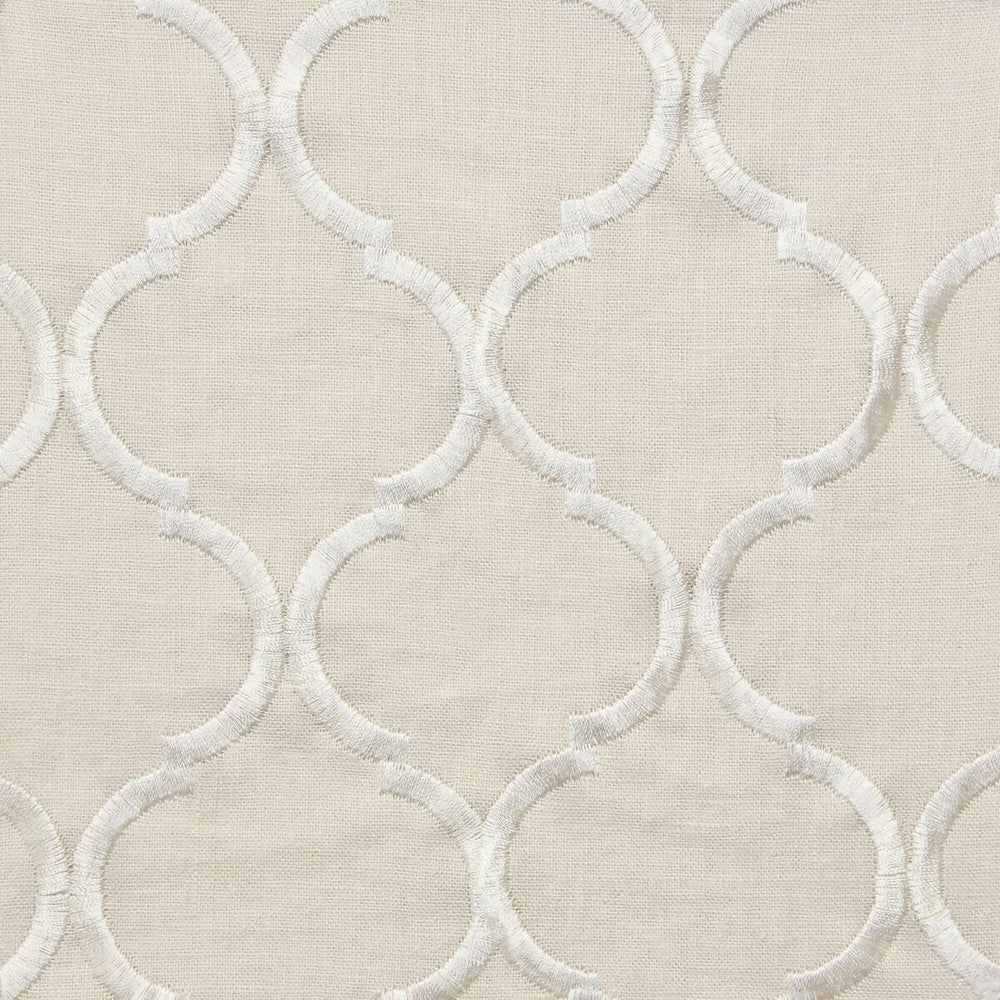 Irvine 1 Birch by Stout Designer Fabric RAINBOW LIBRARY PEARL/PARCHMENT 55%LIN 45%SVI %VEMB CHINA Horizontal: 3.25 and Vertical: 3.75 47 in - Swanky Fabrics -