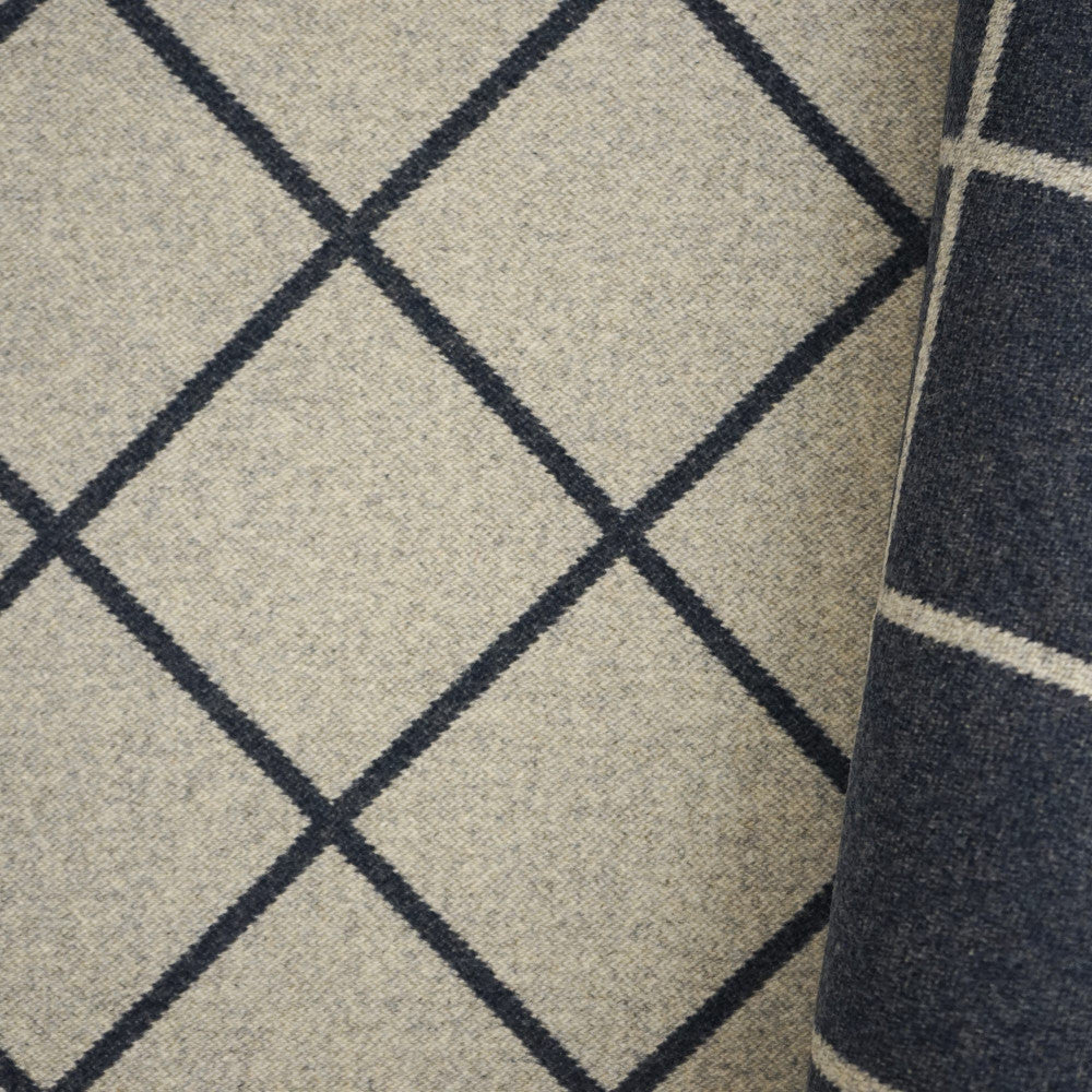 ISAAC 66SJ101 by JF Designer Fabric JF Studio 80% Wool, 20% Polyester Italy  Horizontal: 5.875 and Vertical: 6 55  - Swanky Fabrics -