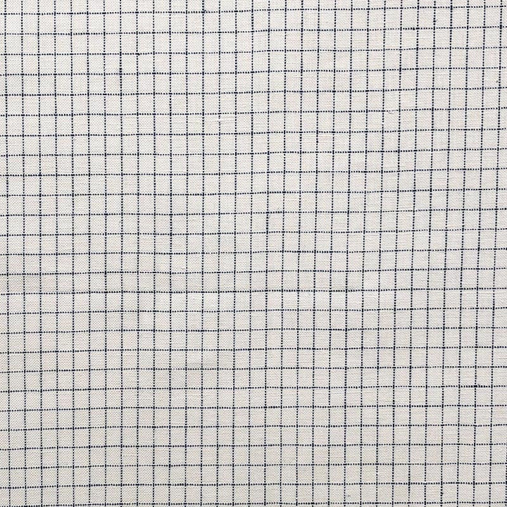 Isaiah Denim by Magnolia Designer Fabric - 100% Linen India 20000 Horizontal: 0.5 and Vertical: 0.5 54" - Swanky Fabrics -