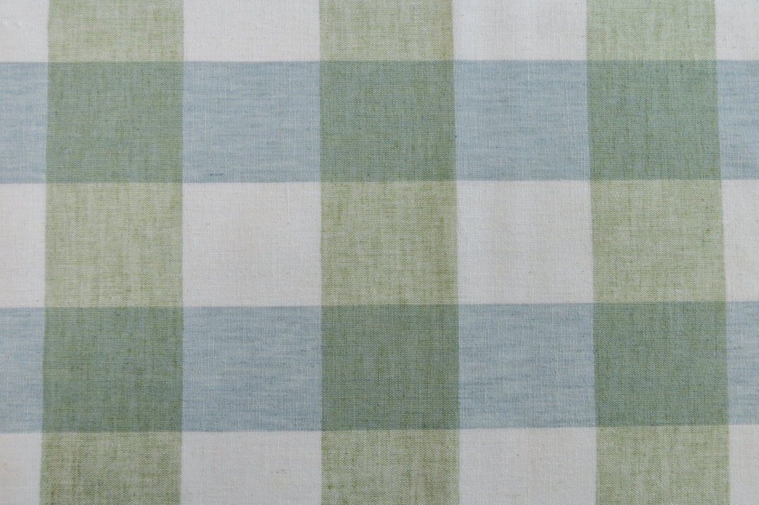 Vespa Check Mineral by Roth & Tompkins Designer Fabric
