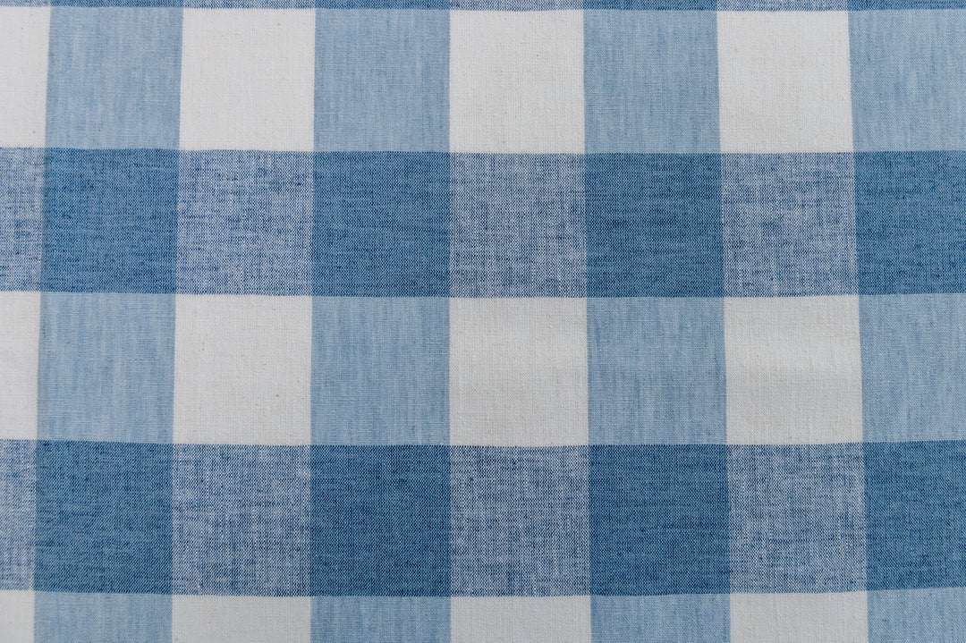 Vespa Check Lake by Roth & Tompkins Designer Fabric