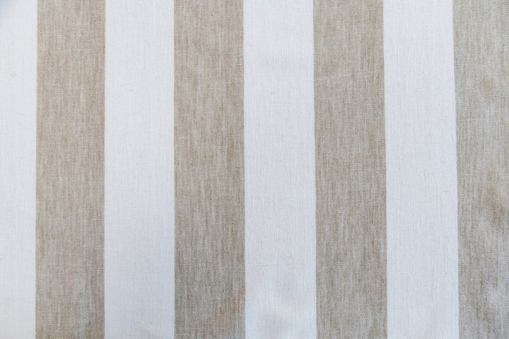 Matera Stripe Linen by Roth & Tompkins Fabric - 40% Polyester, 35% Cotton, 25% Linen - India - 100,000 - H: 4.125" - 54" - Fabric Carolina -