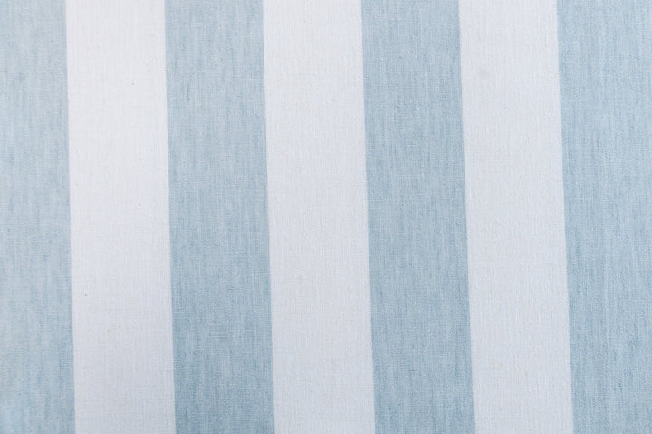 Matera Stripe Mineral by Roth & Tompkins Fabric - 40% Polyester, 35% Cotton, 25% Linen - India - 100,000 - H: 4.125" - 54" - Fabric Carolina -