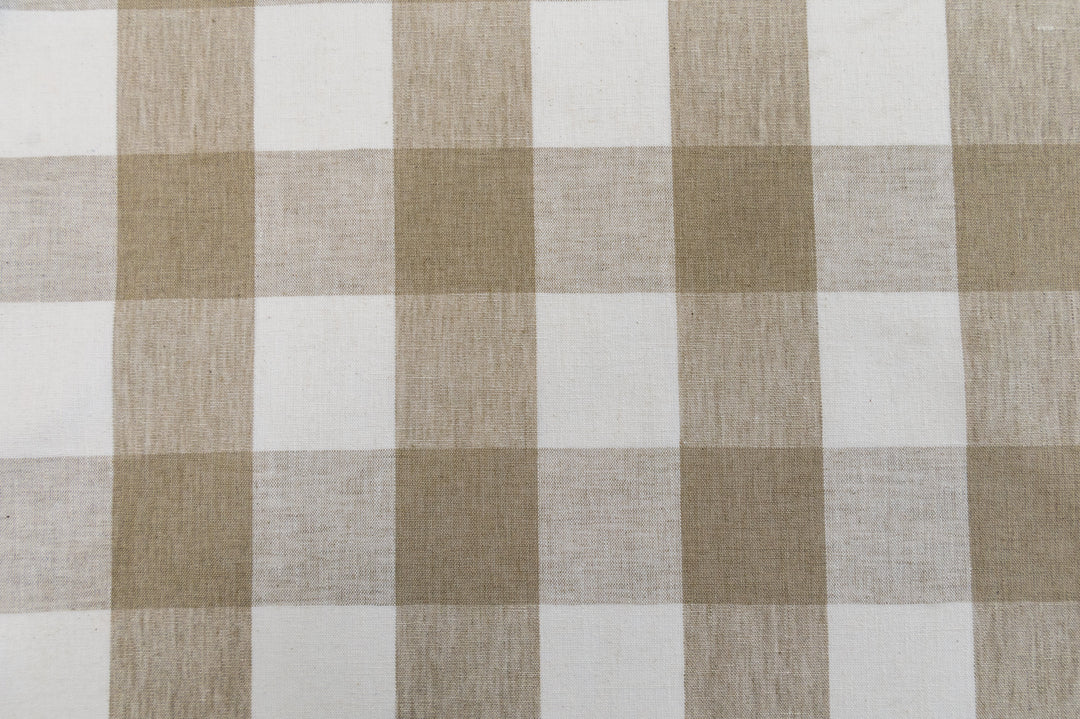 Vespa Check Linen by Roth & Tompkins Designer Fabric