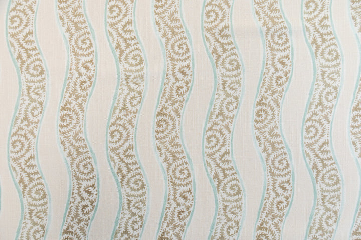 Seychelles Beach by Roth & Tompkins Fabric - 50% Cotton, 35% Viscose, 15% Linen - India - 15,000 - V: 11.5"  H: 9" - 54" - Fabric Carolina -