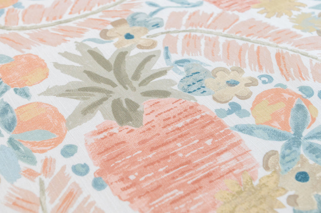 Pina Conch Shell by Roth & Tompkins Fabric - 50% Cotton, 35% Viscose, 15% Linen - India - 15,000 - V: 17.25"  H: 18" half drop - 54" - Fabric Carolina -