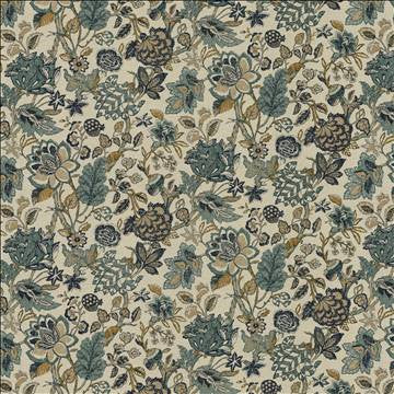 Into The Woods Indigo by Kasmir Designer Fabric