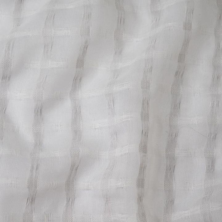 Joan # 229 Overcast by Maxwell Designer Fabric Sheer Glam 100% POLYESTER TURKEY V-0.75" H-0.87" 125" - Swanky Fabrics -