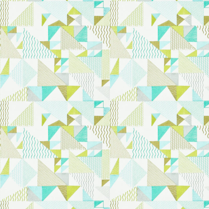 Jabiru 2 Opal by Stout Designer Fabric RAINBOW LIBRARY MINERAL/SEAMIST 100%COT %REMB INDIA </p><p>Repeat: 15.375 51 in - Swanky Fabrics -