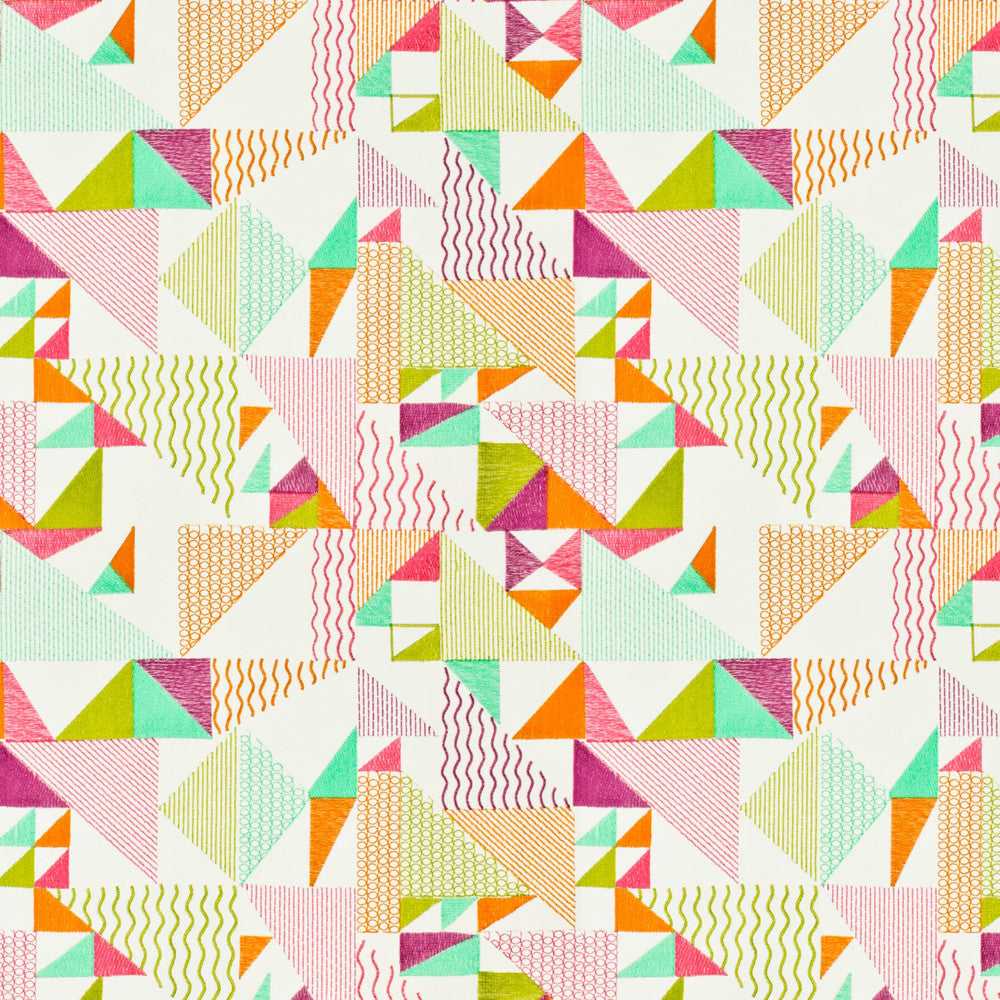 Jabiru 4 Tuttifrutti by Stout Designer Fabric RAINBOW LIBRARY BLUSH/SORBET 100%COT %REMB INDIA WYZENBEEK 50 000 DOUBLE RUB WEAR TEST (HEAVY DUTY) Horizontal: 16.875 and Vertical: 15.375 51 in - Swanky Fabrics -