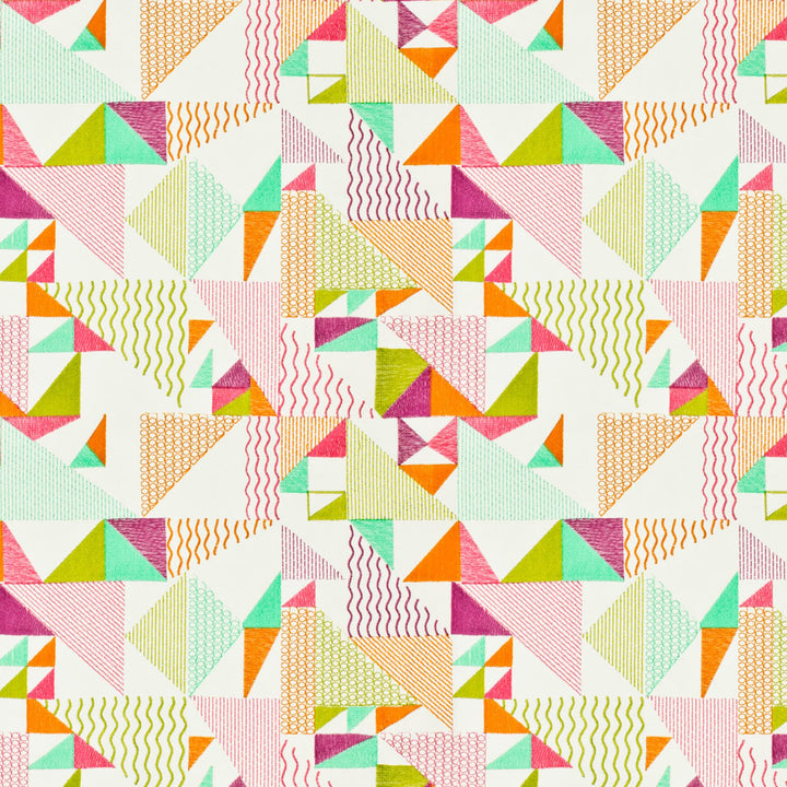Jabiru 4 Tuttifrutti by Stout Designer Fabric RAINBOW LIBRARY BLUSH/SORBET 100%COT %REMB INDIA WYZENBEEK 50 000 DOUBLE RUB WEAR TEST (HEAVY DUTY) Horizontal: 16.875 and Vertical: 15.375 51 in - Swanky Fabrics -