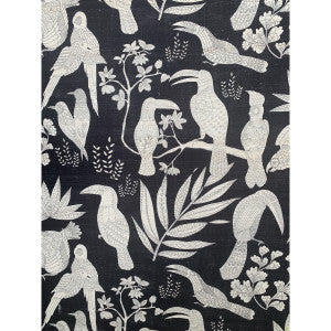 Silk Bird Ebony by Brunschwig & Fils Designer Fabric