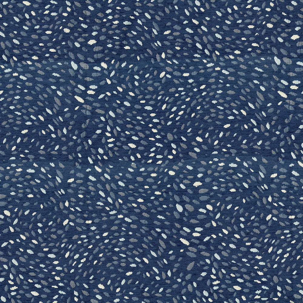 Spree 306 Indigo by ABBEYSHEA Designer Fabric 100% Polyester China 15,000 Double Rubs (Wyzenbeek) </p><p>Repeat: Horizontal: and Vertical: 55" (140 cm) - Swanky Fabrics -