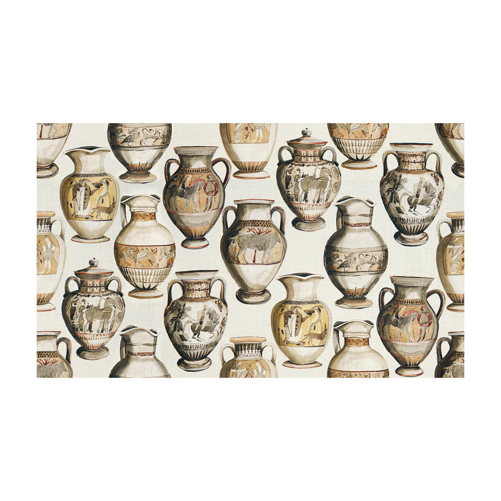Jarron Sepia by Kravet Couture Designer Fabric LINEN - 100% Austria MEDIUM Horizontal: 29 and Vertical: 35 58 - Swanky Fabrics -