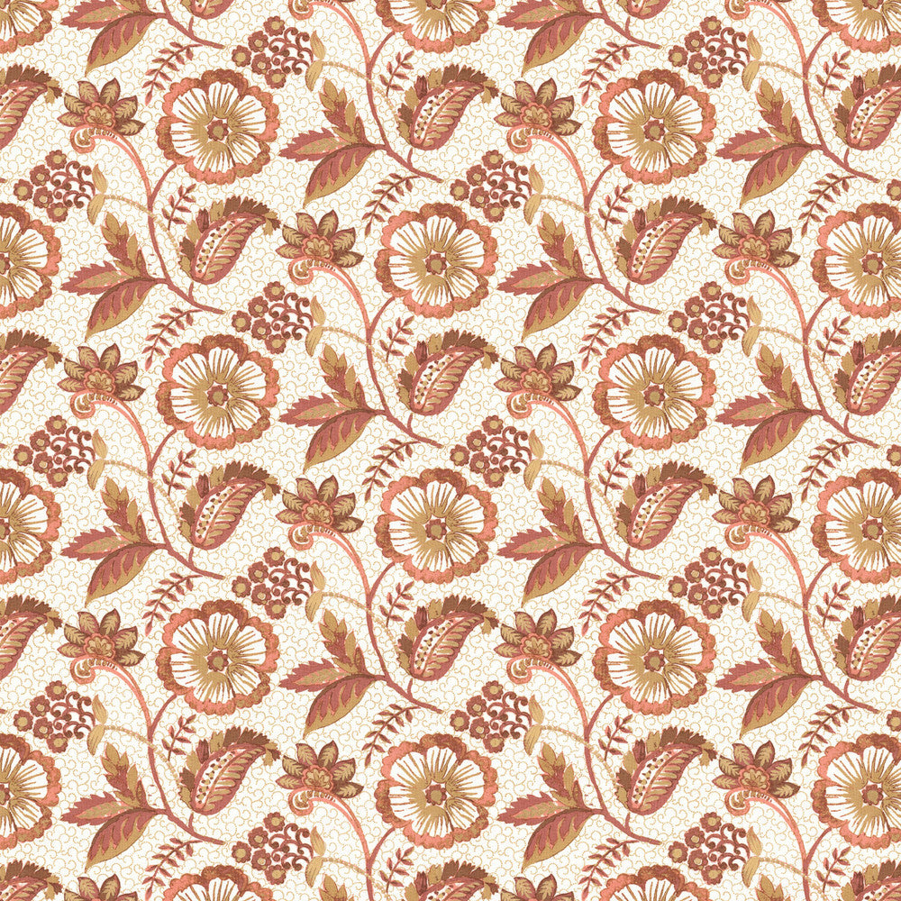 Jasmine 1 Russet by Stout Fabric Stout Fabric Jasmine 1 RussetFabric COMFORTABLE LIVING ROSEWOOD/PEONY 100%COT %VEMB INDIA </p><p>Repeat: H: 25.500, V: 15.500 54 in - Fabric Carolina -