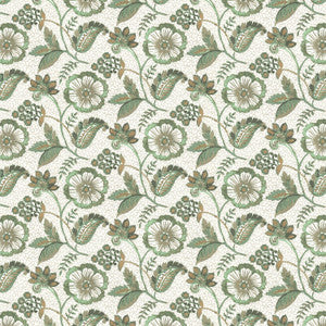 Jasmine 2 Aqua by Stout Designer Fabric