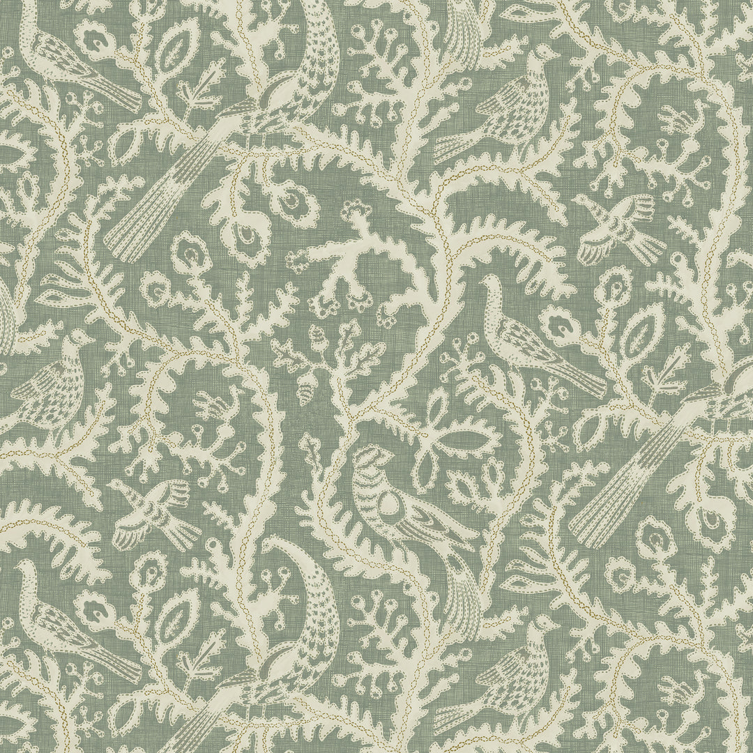 Stitched Birds - 01 JMW1035.01.0 by Kravet Couture Designer Wallcovering