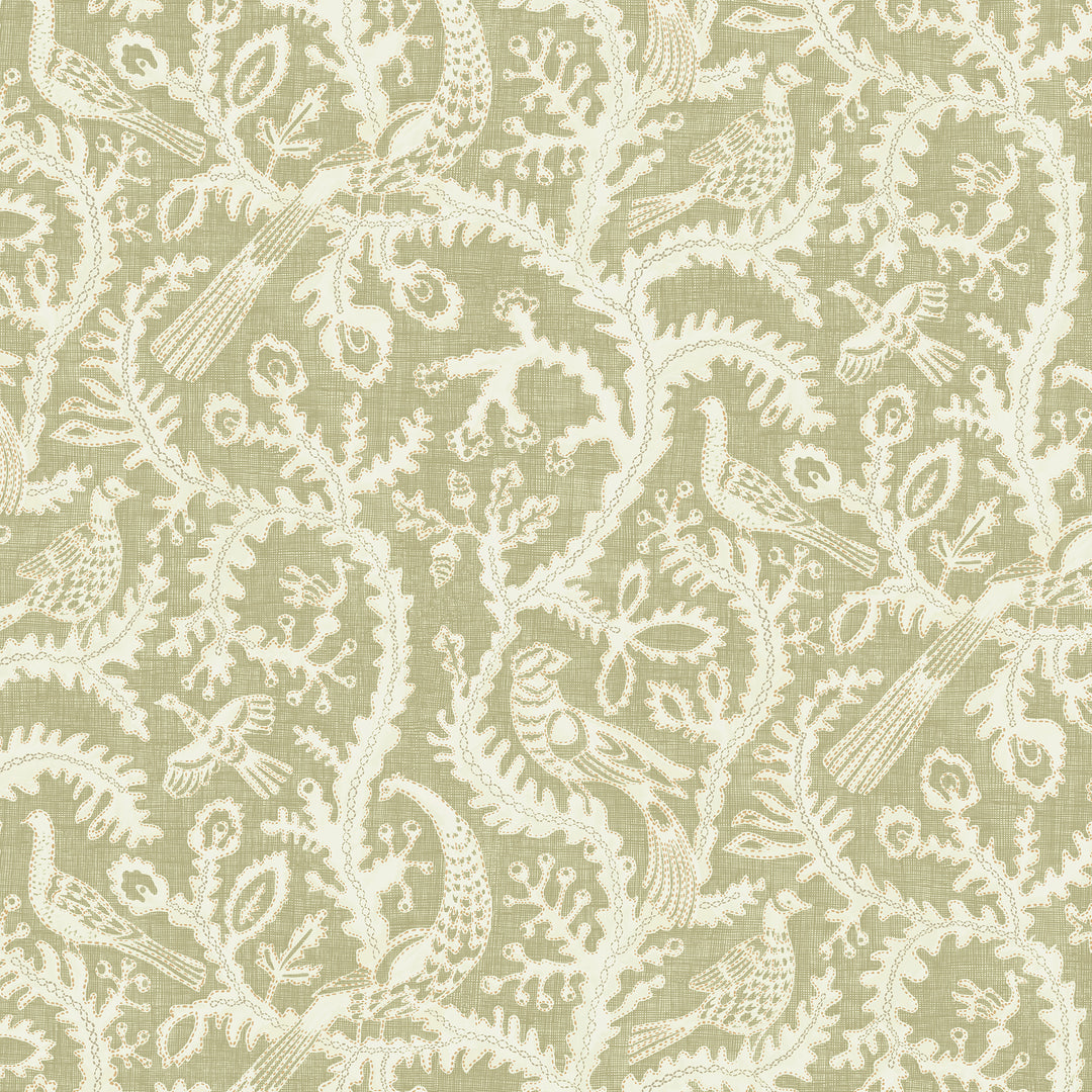 Stitched Birds - 31 JMW1035.31.0 by Kravet Couture Designer Wallcovering