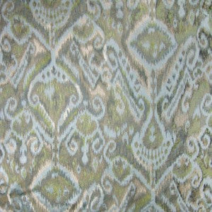 Kalasin Aqua Chartreuse JM26760008 by Old World Weavers Designer Fabric