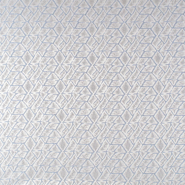 Grandy/Light Blue 7592-003 by Grey Watkins Designer Fabric STOCKED AT SCALAMANDRE WAREHOUSE 51% VISCOSE|35% POLYESTER|14% COTTON INDIA MEDIUM DUTY Horizontal: 2.25" and Vertical: 3.5" 54" - Swanky Fabrics -