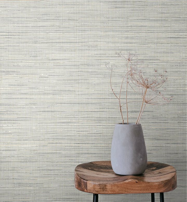 Mei Stringcloth Argos Grey JP10408 by Seabrook Designs Designer Wallpaper