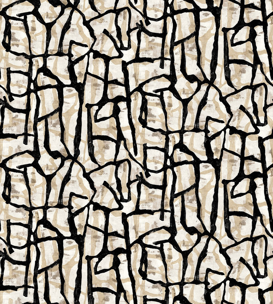 Jouji Mural Ebony & Sand JP11500M by Seabrook Designs Designer Wallpaper