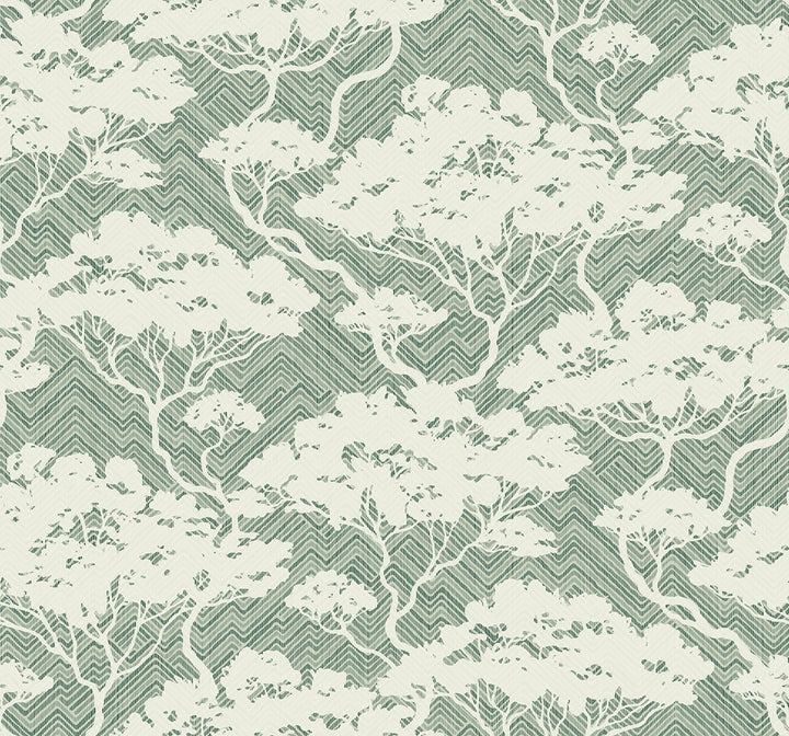 Nara Stringcloth Sage JP11704 by Seabrook Designs Designer Wallpaper