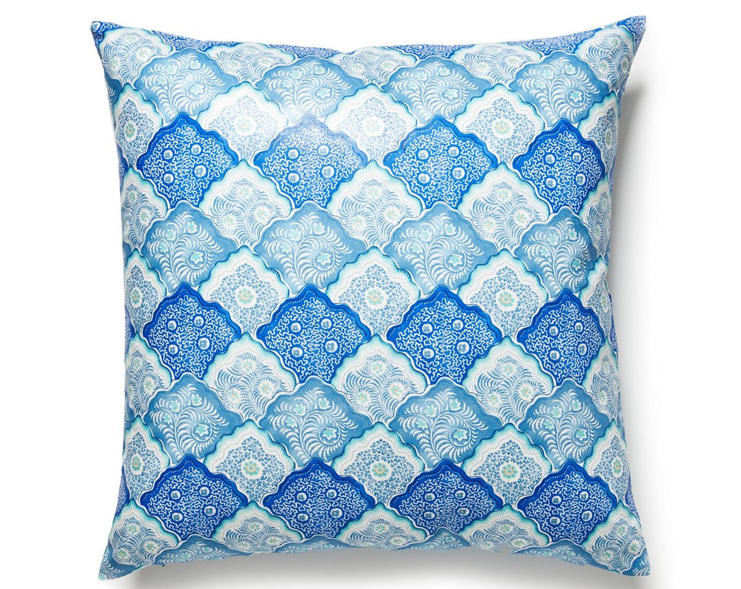 Akira Pillow 22 X 22 - Porcelain Blue JPAKIRPILL0003 by Scalamandre Designer Pillow