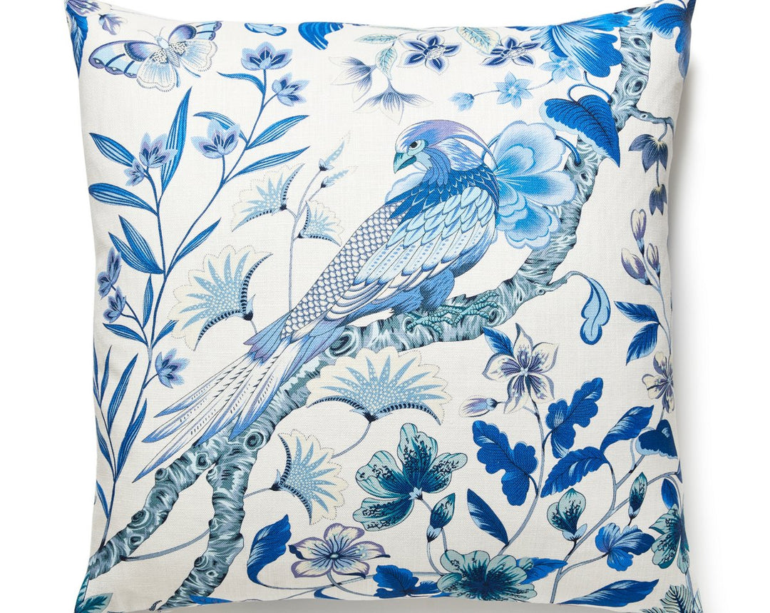 Botany Bay Pillow 24 X 24 - Porcelain JPSDDK13400003 by Scalamandre Designer Pillow