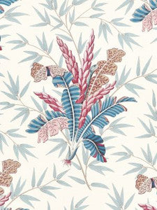 Bahar Peacock Rose JP44850001 by Old World Weavers Designer Fabric
