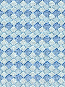 Akira Porcelain Blue JP46600003 by Old World Weavers Designer Fabric