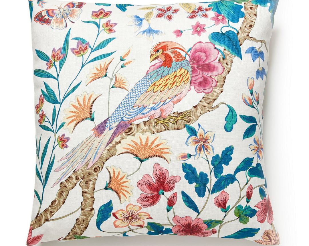 Botany Bay Pillow 24 X 24 - Perennial Garden JPSDDK13400005 by Scalamandre Designer Pillow