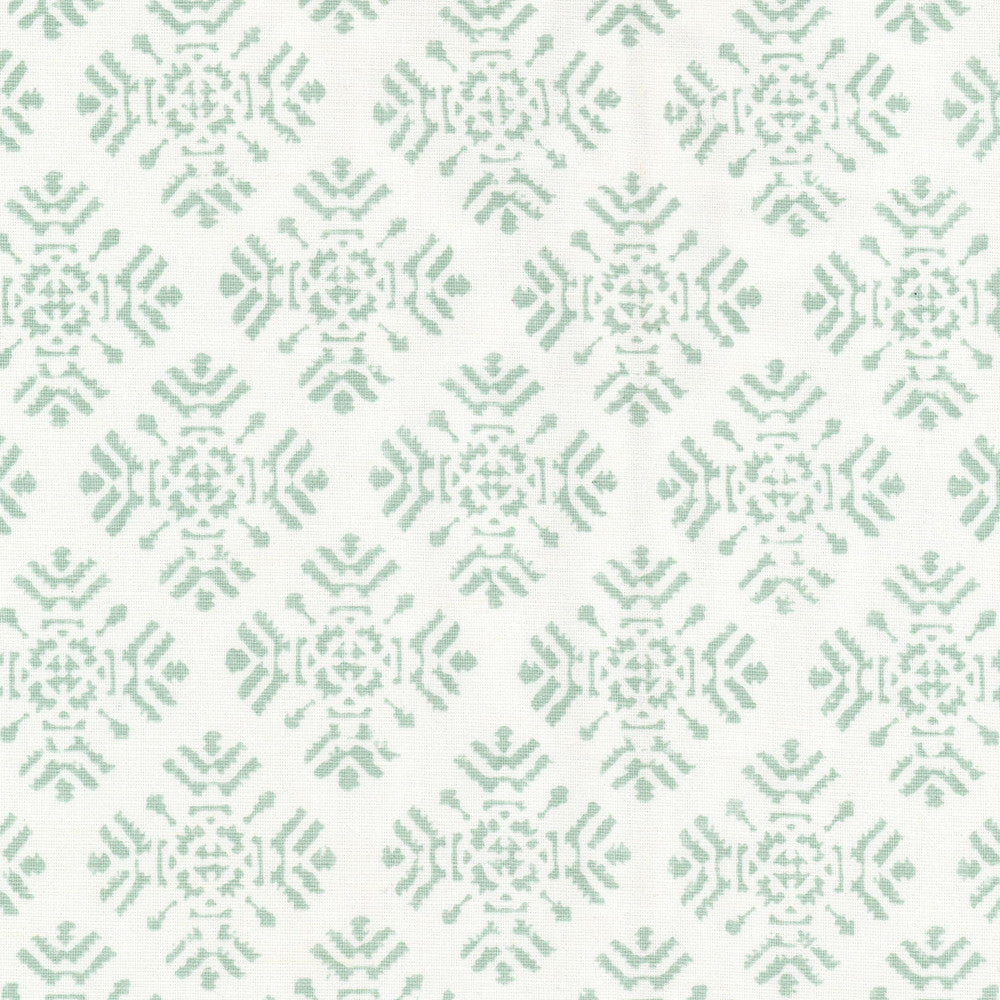 Jujubee 2 Glacier by Stout Designer Fabric RAINBOW LIBRARY VAPOR/SEAGLASS 58%LIN 42%COT INDIA Horizontal: 4.625 and Vertical: 3.250 54 in - Swanky Fabrics -