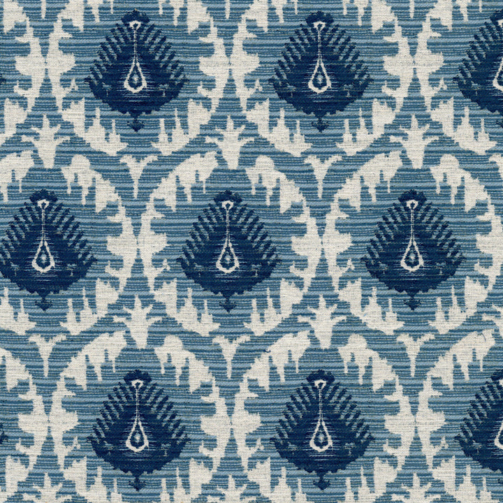 Jutland 5 Ink by Stout Fabric Stout Fabric Jutland 5 InkFabric GREAT IMPRESSIONS BLUE/SPA 82%POL 18%COT TURKEY </p><p>Repeat: H: 7.125, V: 13.625 54 in - Fabric Carolina -