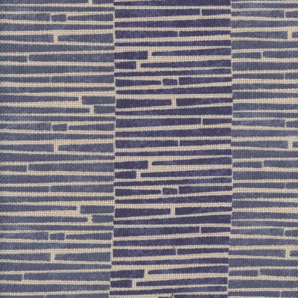 Jackson Indigo by Heritage Designer Fabric - 100% Polyester USA or Imported Horizontal: and Vertical: 55" - Swanky Fabrics -