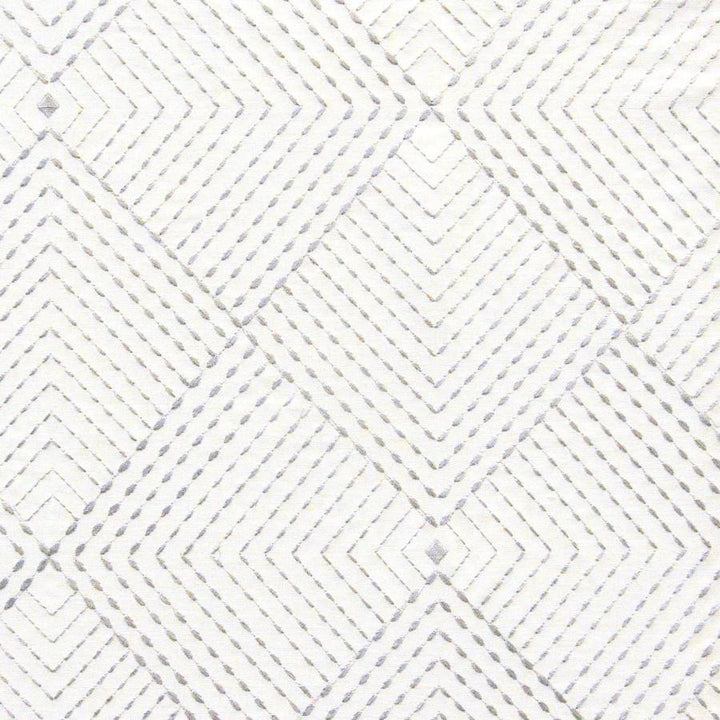 Kite # 425 Ziggy by Maxwell Designer Fabric Color Theory-Vol.Vi Flagstone 65% COTTON/30% RAYON/5% ZARI INDIA V-15"H-13" 54"EMB.52" - Swanky Fabrics -