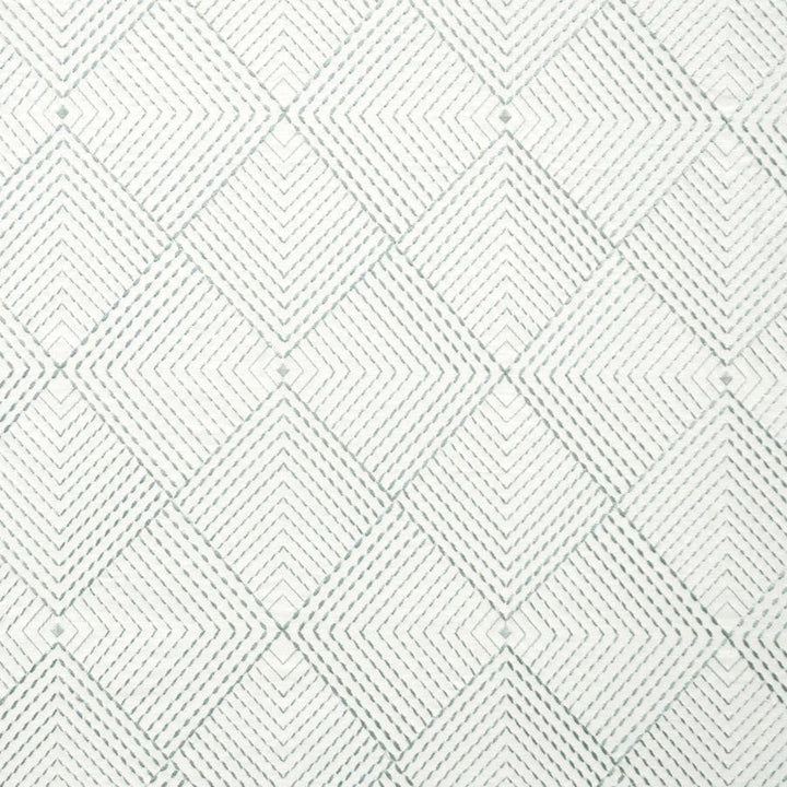 Kite # 817 Pool by Maxwell Designer Fabric Color Theory-Vol.Vi Odyssey 65% COTTON/30% RAYON/5% ZARI INDIA V-15"H-13" 54"EMB.52" - Swanky Fabrics -