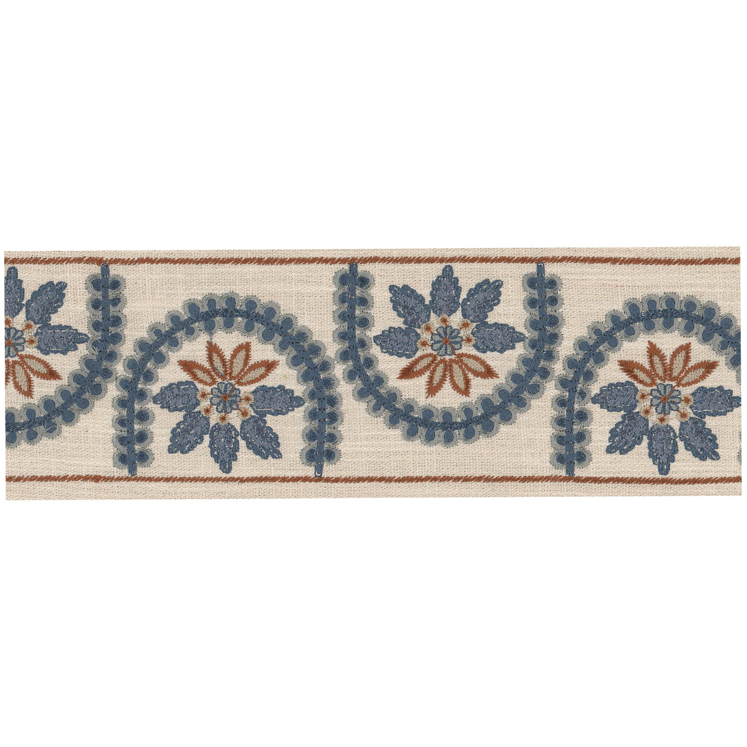 Kabuki 4 Indigo by Stout Designer Trim Kabuki 4 Indigo by Stout Trim UNCOMMON THREADS TRIM 75%COT 25%POL %PEMB India Horizontal: 7.5 and Vertical: 0 4.75 in - Fabric Carolina -