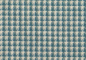 Kago Teal 022 by Norbar Designer Fabric PANAMA 73% POLYESTER - 27% COTTON INDIA 3/4"V - 3/4"H 54 - Swanky Fabrics -