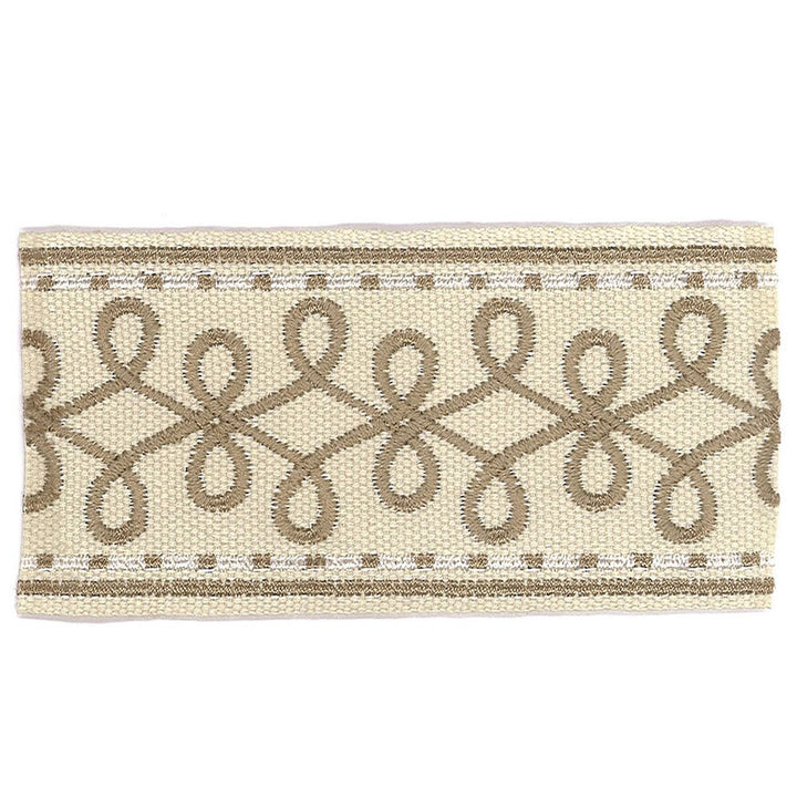 Katherine 1 Linen by Stout Designer Trim ACCENTS TAPES & BORDERS 100%SVI CHINA Horizontal: 1 and Vertical: 0 2 in - Swanky Fabrics -