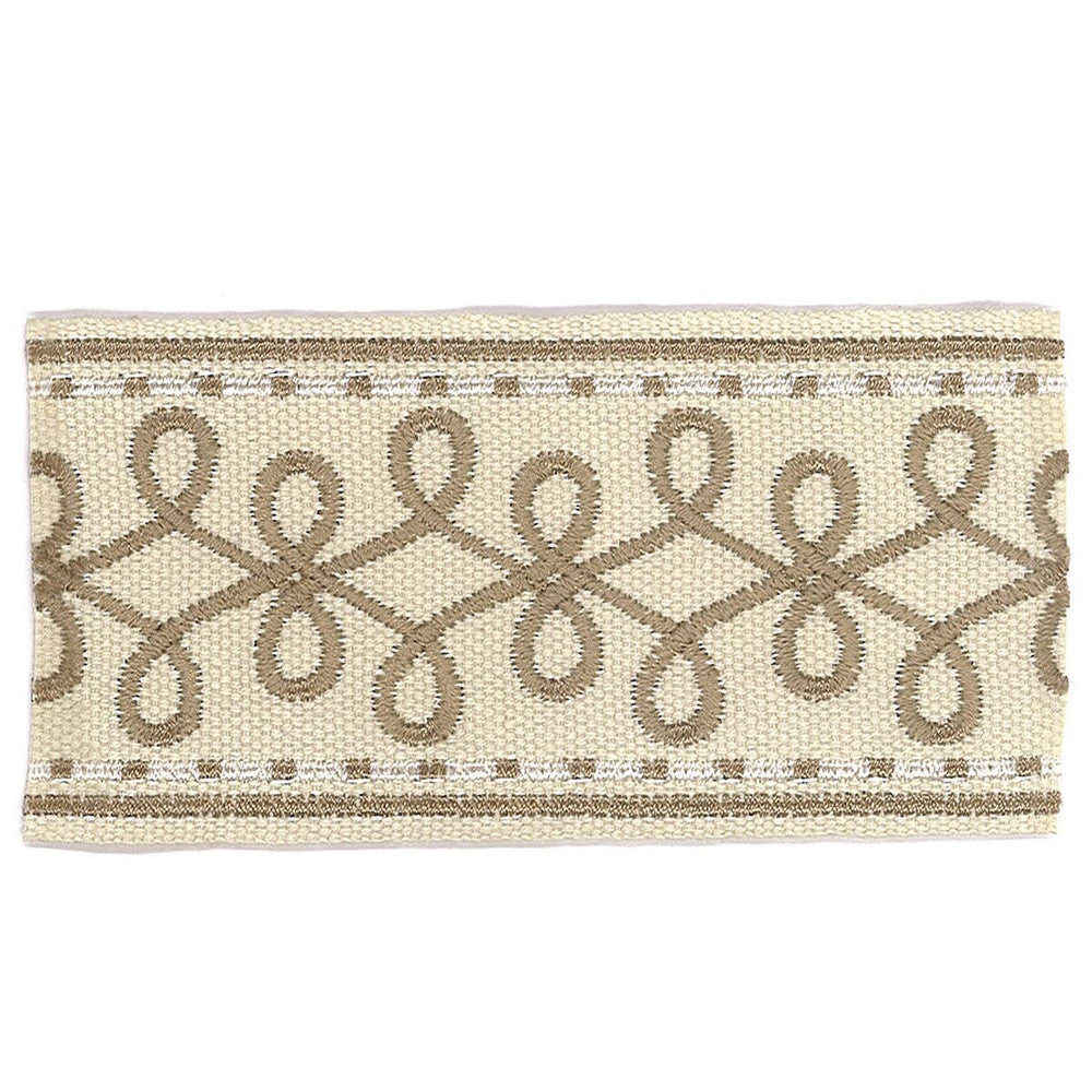 Katherine 1 Linen by Stout Designer Trim Accents Tapes & Borders 100% Spun Viscose CHINA Horizontal: 1 and Vertical: 0 2 in - Swanky Fabrics -