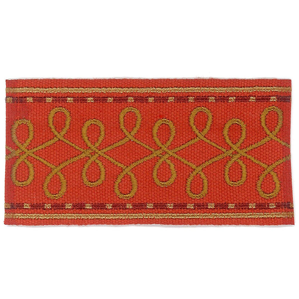 Katherine 3 Persimmon by Stout Designer Trim ACCENTS TAPES & BORDERS 100%SVI CHINA </p><p>Repeat: 0 2 in - Swanky Fabrics -