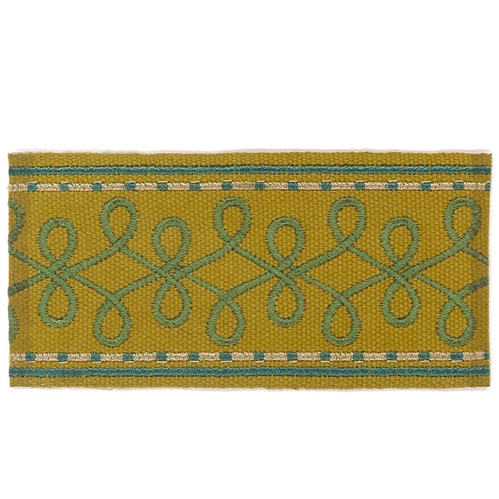 Katherine 4 Chartreuse by Stout Trim Stout Trim Katherine 4 ChartreuseTrim ACCENTS TAPES & BORDERS CHINA </p><p>Repeat: H: 1.000, V: 0.000 2 in - Fabric Carolina -