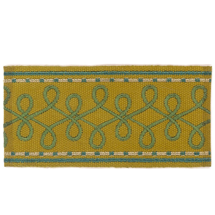Katherine 4 Chartreuse by Stout Trim Stout Trim Katherine 4 ChartreuseTrim ACCENTS TAPES & BORDERS CHINA </p><p>Repeat: H: 1.000, V: 0.000 2 in - Fabric Carolina -